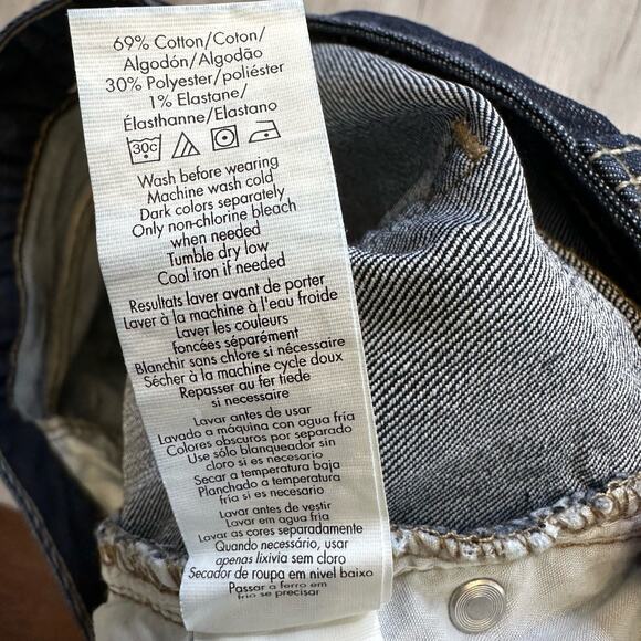 Calvin Klein Dark Wash Mid Rise Skinny Jeans WMNS 6P Blue #PB98A02 Casual Travel - Picture 9 of 10